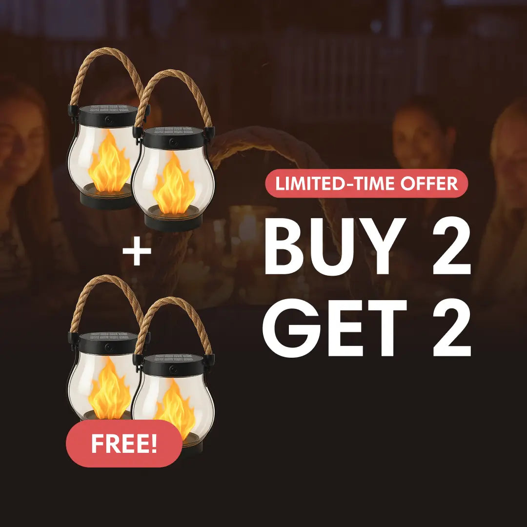 KILIXA™ Solar Flame Lantern – Elegant Waterproof Hanging Light for Cozy Garden & Patio Ambiance