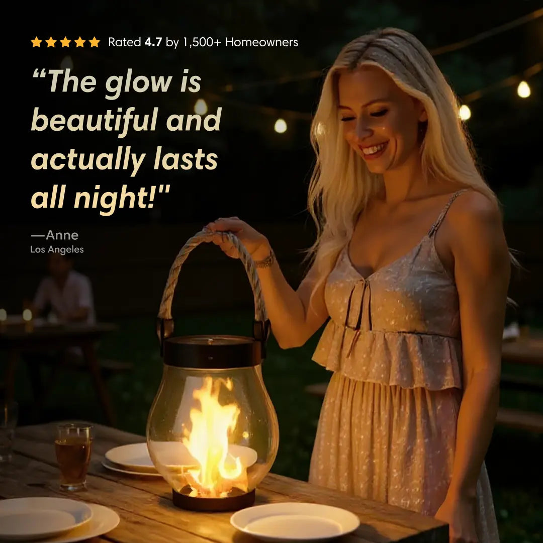 KILIXA™ Solar Flame Lantern – Elegant Waterproof Hanging Light for Cozy Garden & Patio Ambiance